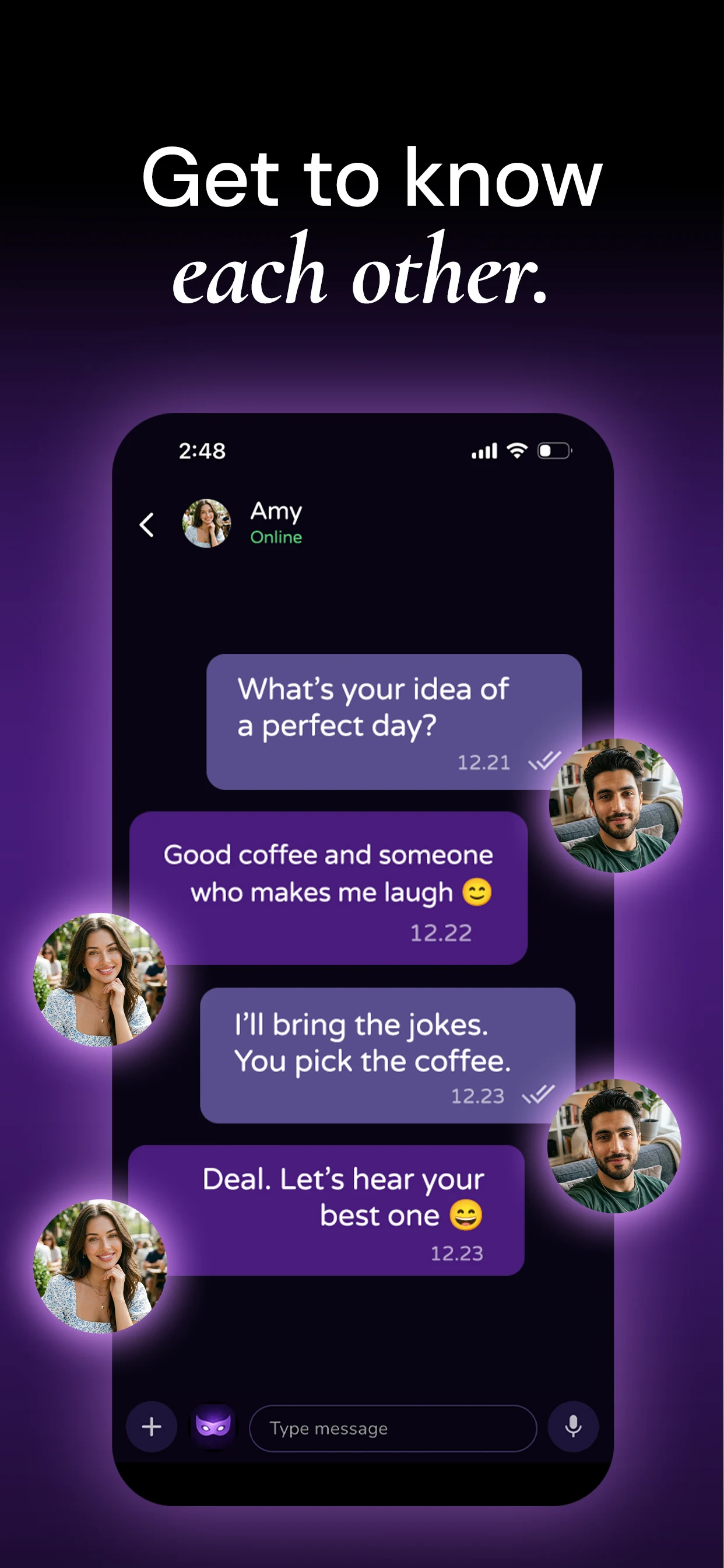 Poemia: Anonymous Chat & Match screenshot